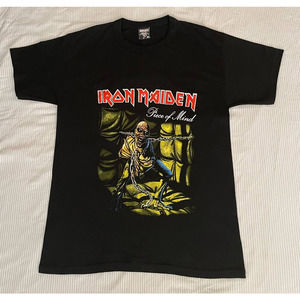 IRON MAIDEN Piece of Mind Unisex Medium Black Ciclope Short Sleeve T-Shirt